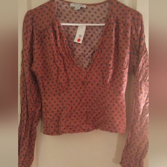 FAVLUX Tops - Polka Dotted Crop Top